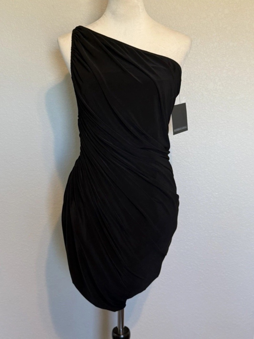 Norma Kamali Diana Mini Dress XXL Black